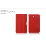 Кожаный чехол для Samsung Galaxy Tab 3 7.0 p3200 (IcareR Red)